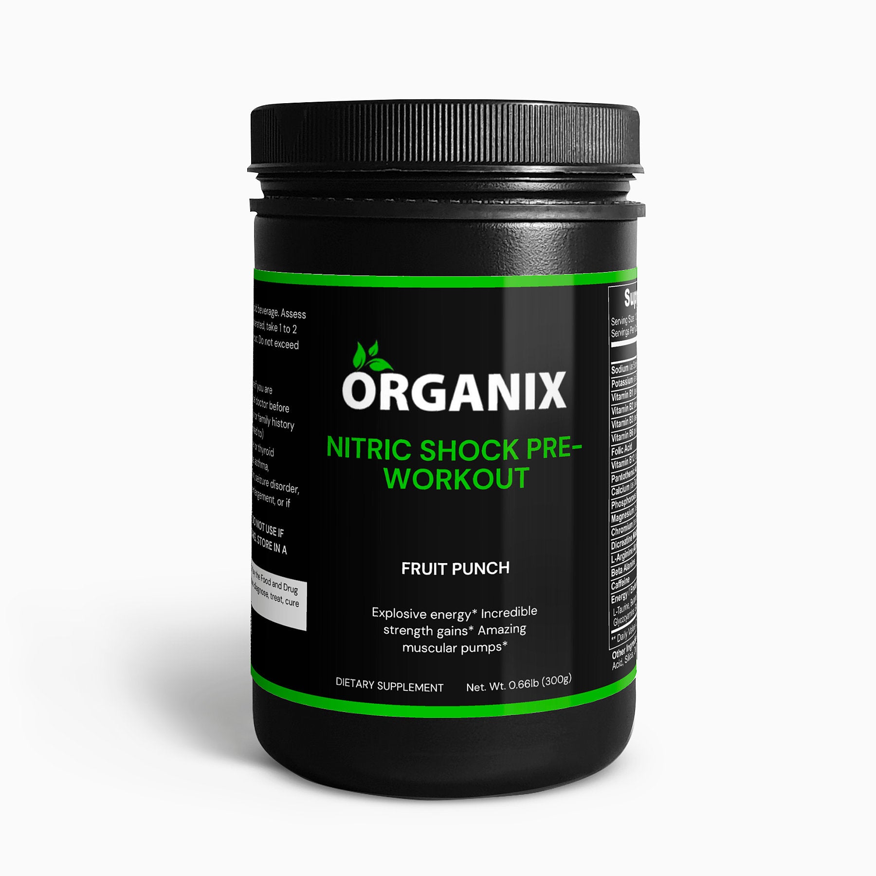 Nitric Shock Pre-Workout Powder (Fruit Punch)